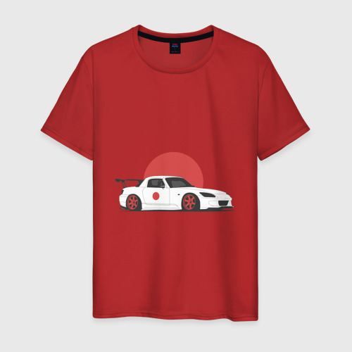 Мужская футболка хлопок Honda s 2000, цвет красный