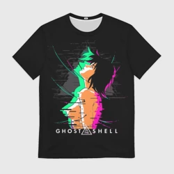 Мужская футболка 3D Мотоко Кусанаги - Призрак в доспехах