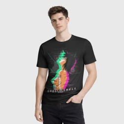 Мужская футболка 3D Мотоко Кусанаги - Призрак в доспехах - фото 2