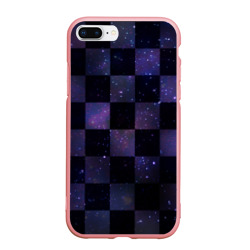 Чехол для iPhone 7Plus/8 Plus матовый Space Neon Chessboard