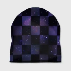 Шапка 3D Space Neon Chessboard