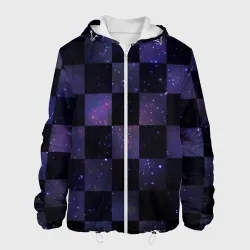Мужская куртка 3D Space Neon Chessboard