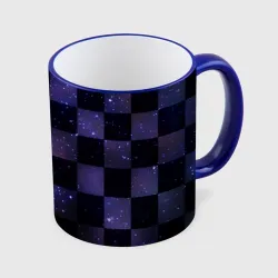 Кружка с полной запечаткой Space Neon Chessboard