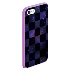 Чехол для iPhone 5/5S матовый Space Neon Chessboard - фото 2