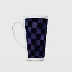 Кружка Латте Space Neon Chessboard