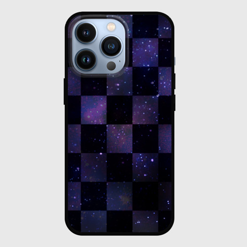 Чехол для iPhone 13 Pro Space Neon Chessboard