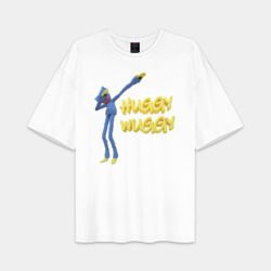 Женская футболка Oversize хлопок premium Хаги Ваги Huggy Wuggy Poppy Playtime