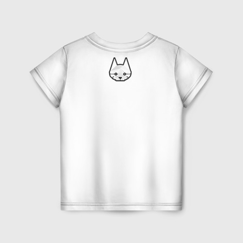 Детская футболка 3D с принтом Логотип Stray, вид сзади #1