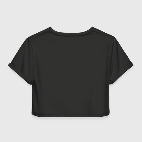 Женская футболка Crop-top 3D Johnny Silverhand Cyberpunk 2077, цвет 3D печать - фото 2