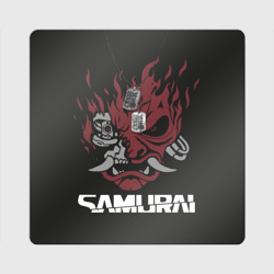 Магнит виниловый Квадрат Johnny Silverhand Cyberpunk 2077