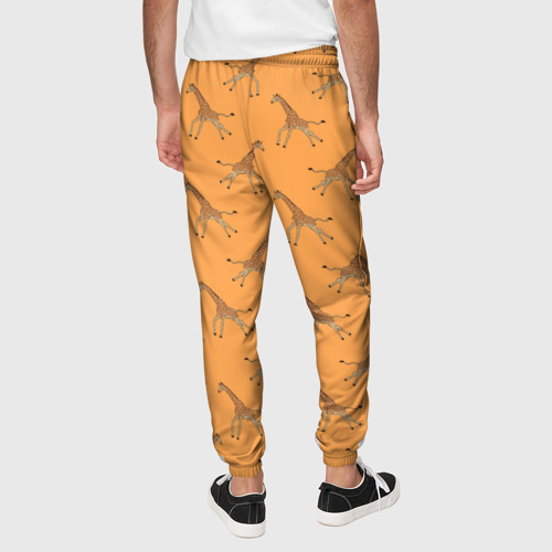 Мужские брюки 3D Жирафы паттерн, цвет 3D печать - фото 5