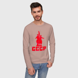 Мужской лонгслив хлопок Рабочий и колхозница СССР - фото 2