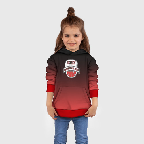 Детская толстовка 3D Баскетбольный клуб seirin, цвет красный - фото 4