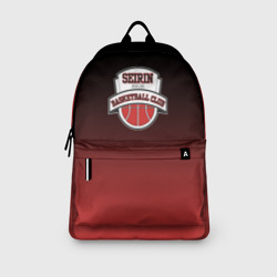 Рюкзак с принтом Баскетбольный клуб seirin для любого человека, вид спереди №3. Цвет основы: белый