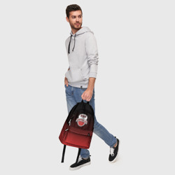 Рюкзак с принтом Баскетбольный клуб seirin для любого человека, вид спереди №5. Цвет основы: белый
