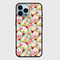 Чехол для iPhone 14 Pro Max Разные Красивые Цветы