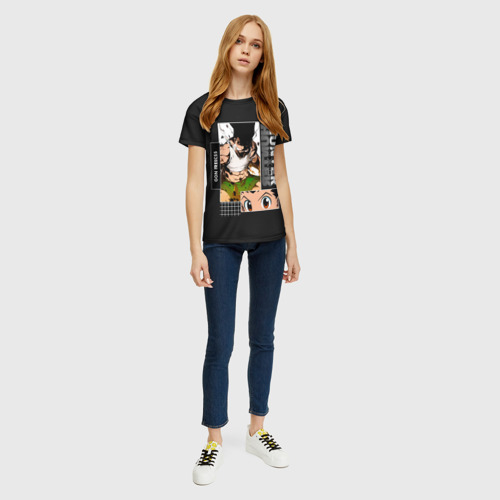 Женская футболка 3D с принтом Гон Фрикс арт, вид сбоку #3