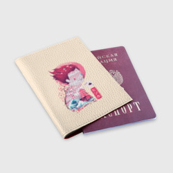 Обложка для паспорта матовая кожа Хисока арт - фото 2