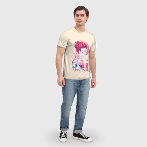 Мужская футболка 3D Хисока арт, цвет 3D печать - фото 5
