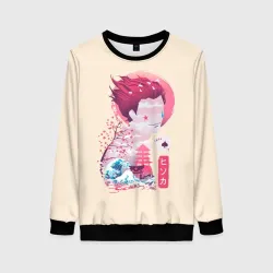 Женский свитшот 3D Хисока арт Hunter x Hunter