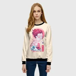 Женский свитшот 3D Хисока арт Hunter x Hunter - фото 2