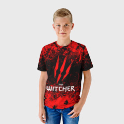 Детская футболка 3D The Witcher Брызги крови - фото 2