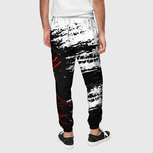 Мужские брюки 3D с принтом [The Witcher] - Когти, вид сзади #2