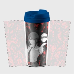 Термокружка-непроливайка Человек Бензопила Макима Стреляет Bang - фото 2