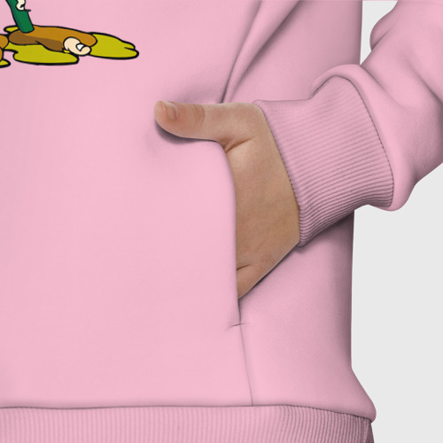Детское худи Oversize хлопок Boogermаn, цвет светло-розовый - фото 8