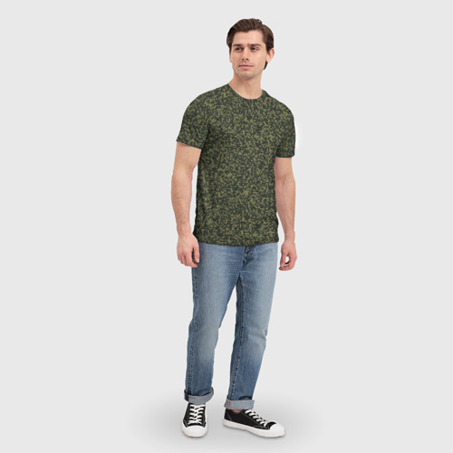 Мужская футболка 3D Цифра Флора пиксельный камуфляж - фото 5