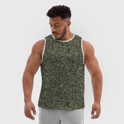 Мужская спортивная майка 3D Цифра Флора пиксельный камуфляж - фото 2