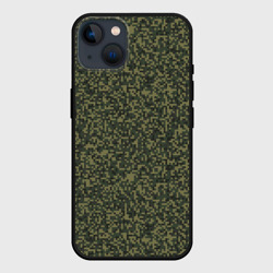 Чехол для iPhone 14 Цифра Флора пиксельный камуфляж