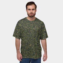 Мужская футболка oversize 3D Цифра Флора пиксельный камуфляж - фото 2