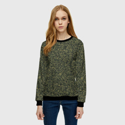 Женский свитшот 3D Цифра Флора пиксельный камуфляж - фото 2