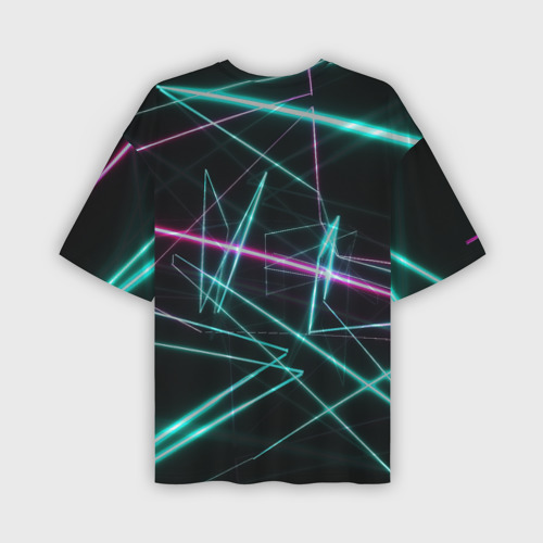 Мужская футболка oversize 3D Лазерная композиция, цвет 3D печать - фото 2