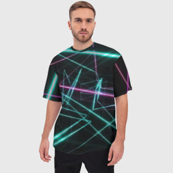 Мужская футболка oversize 3D Лазерная композиция - фото 2