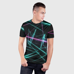 Мужская футболка 3D Slim Лазерная композиция - фото 2