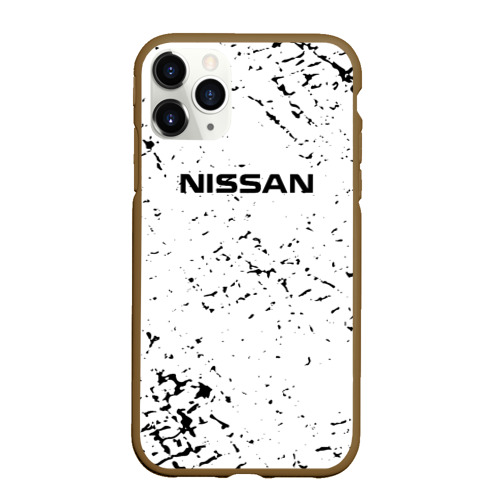 Чехол для iPhone 11 Pro матовый с принтом Nissan | ниссан, вид спереди #2