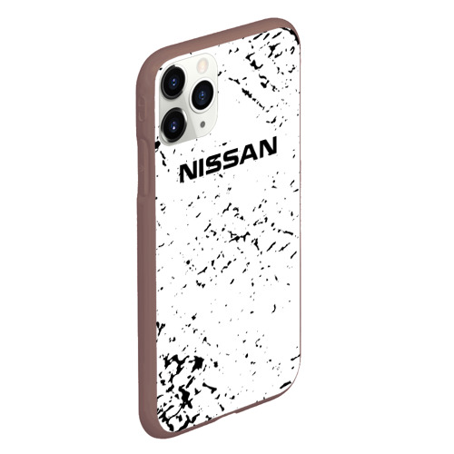 Чехол для iPhone 11 Pro матовый с принтом Nissan | ниссан, вид сбоку #3