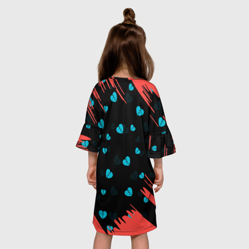 Детское платье 3D тик ток  Payton Moormeier, цвет 3D печать - фото 5