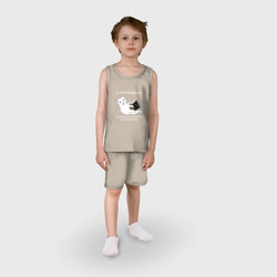Детская пижама с шортами хлопок Я программист кот - фото 2