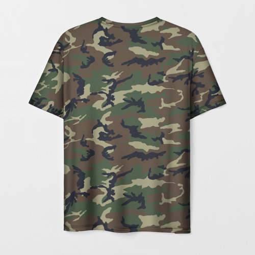 Мужская футболка 3D Камуфляж - Camouflage, цвет 3D печать - фото 2