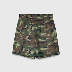 Детские спортивные шорты 3D Камуфляж - Camouflage
