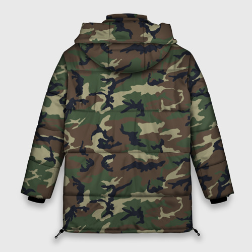 Женская зимняя куртка Oversize Камуфляж - Camouflage, цвет черный - фото 2