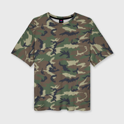 Женская футболка oversize 3D Камуфляж - Camouflage