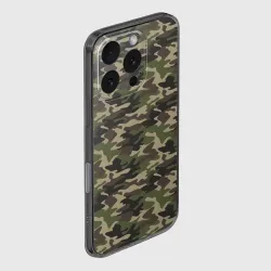 Чехол для iPhone 16 Pro Max силиконовый с защитой камеры Лесной Камуфляж Camouflage - фото 2