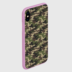 Чехол для iPhone XS Max матовый Лесной Камуфляж Camouflage - фото 2