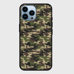 Чехол для iPhone 14 Pro Max Лесной Камуфляж Camouflage