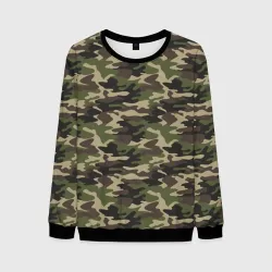 Мужской свитшот 3D Лесной Камуфляж Camouflage