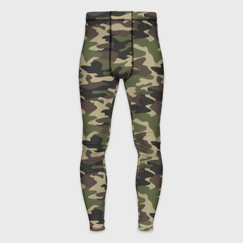Мужские тайтсы 3D Лесной Камуфляж Camouflage